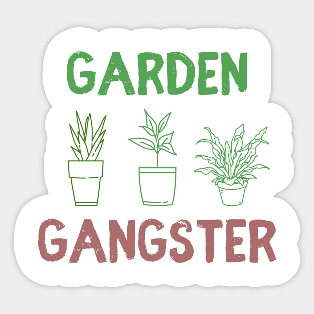 Garden gangster Sticker by Sloop